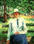 Kazimir Malevich unemployed girl oil painting